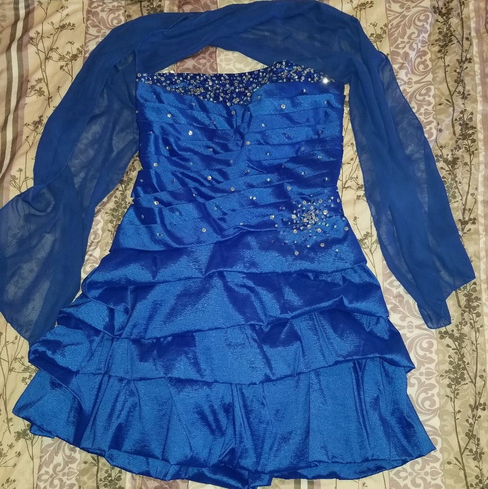 Royal Blue Plus Size Dress
